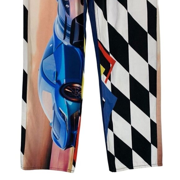 Forever 21 High Waist Straight Leg Race Car Jeans Size 26 NWT - Picture 4 of 8